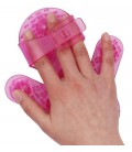 Masážní rukavice (fialová)